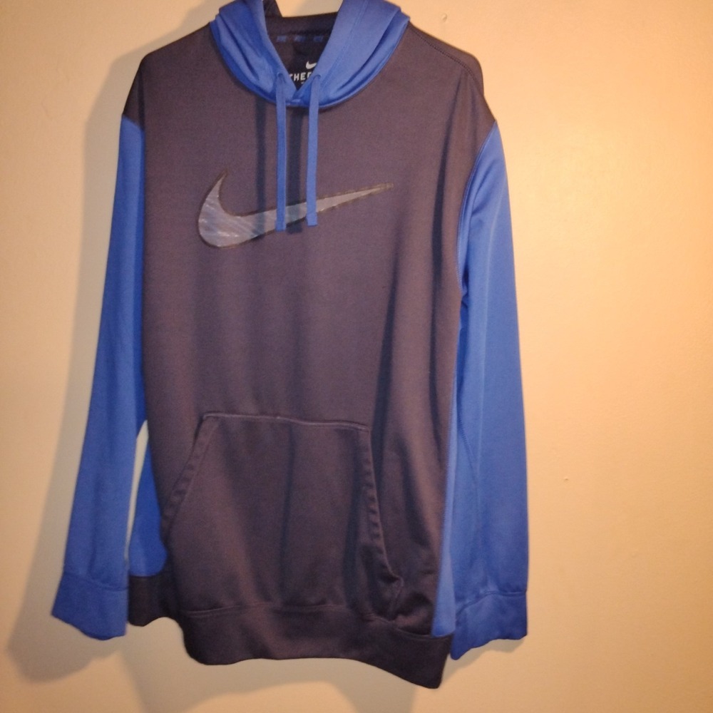 Nike, Vintage Pullover,Y2k, Xlarge, Black And Blue , Rare,